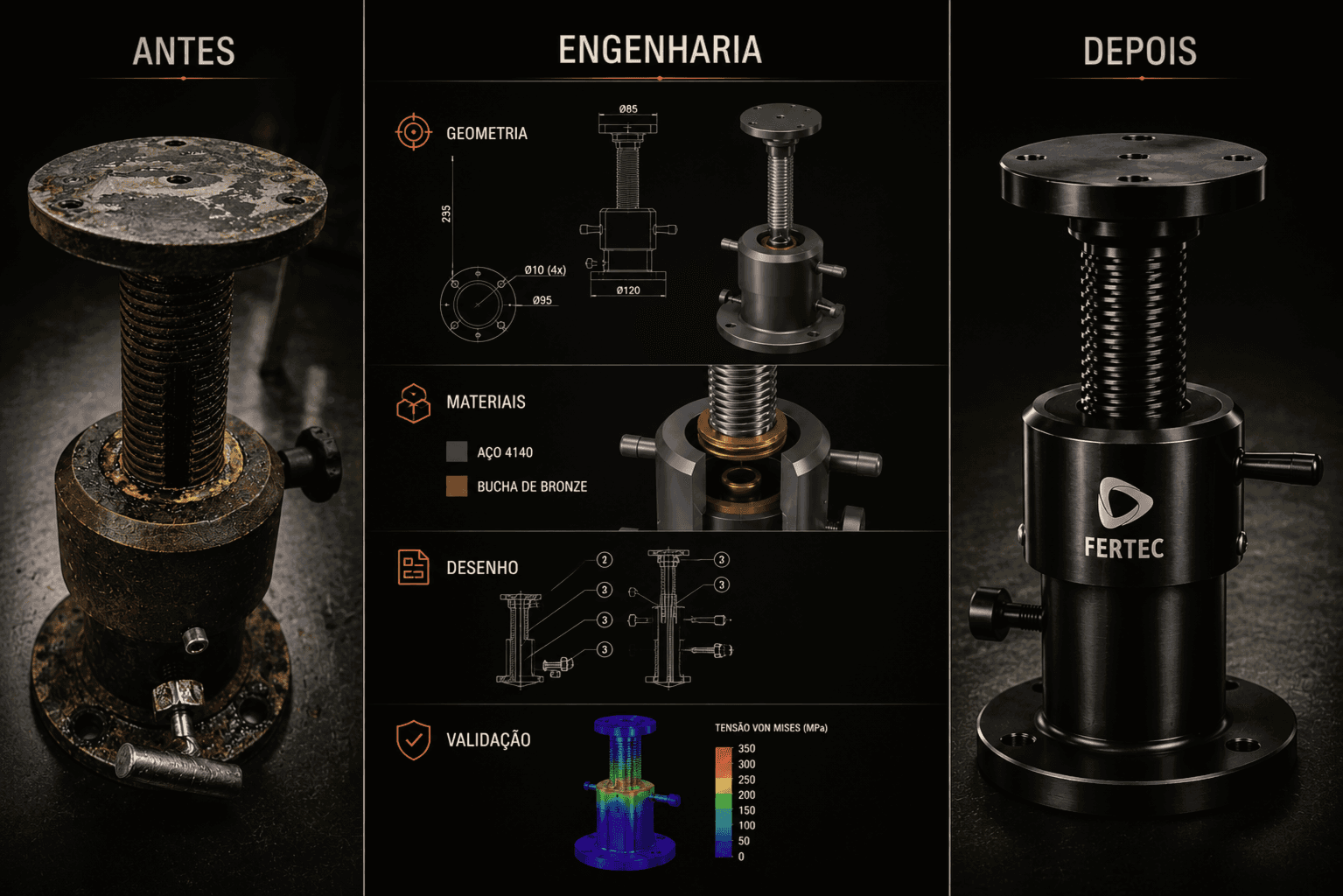 Reengenharia de componentes críticos